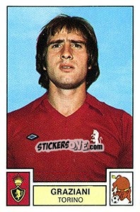 Figurina Graziani - Calciatori 1975-1976 - Panini