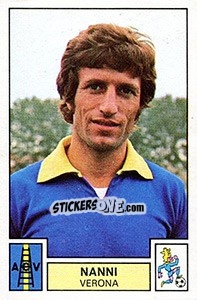 Figurina Nanni - Calciatori 1975-1976 - Panini