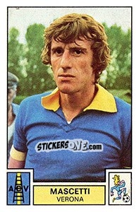 Figurina Mascetti - Calciatori 1975-1976 - Panini