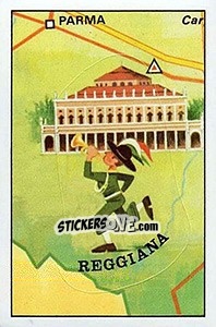Sticker Reggiana - Calciatori 1975-1976 - Panini