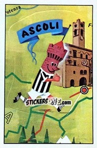 Sticker Ascoli - Calciatori 1975-1976 n. 334 - Panini
