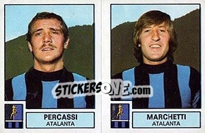 Sticker Percassi / Marchetti - Calciatori 1975-1976 - Panini