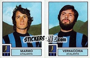 Sticker Marmo / Vernacchia - Calciatori 1975-1976 n. 355 - Panini
