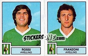 Sticker Rossi /Franzoni - Calciatori 1975-1976 - Panini