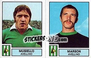 Sticker Musiello / Marson - Calciatori 1975-1976 n. 364 - Panini