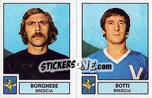 Cromo Borghese / Botti - Calciatori 1975-1976 - Panini