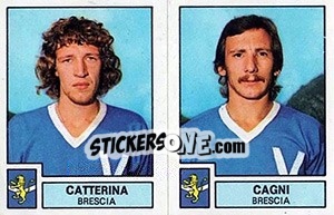 Sticker Catterina / Cagni - Calciatori 1975-1976 - Panini