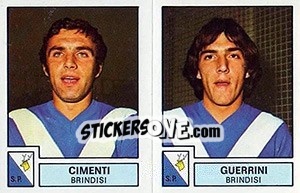 Sticker Cimenti / Guerrini - Calciatori 1975-1976 n. 382 - Panini