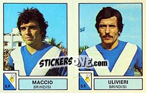 Sticker Maccio / Uliveri - Calciatori 1975-1976 n. 385 - Panini