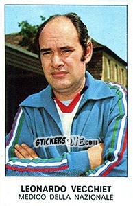 Sticker Leonardo Vecchiet - Calciatori 1975-1976 - Panini