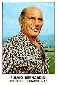 Cromo Fulvio Bernardini - Calciatori 1975-1976 n. 391 - Panini