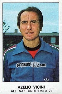 Sticker Azelio Vicini - Calciatori 1975-1976 n. 393 - Panini