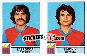 Sticker Labrocca / Simonini - Calciatori 1975-1976 - Panini