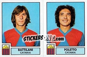 Sticker Battilani / Poletto - Calciatori 1975-1976 n. 399 - Panini