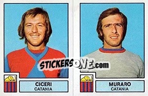 Sticker Ciceri / Muraro - Calciatori 1975-1976 - Panini