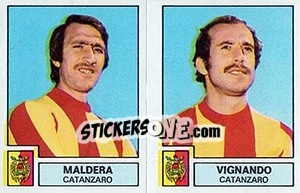 Sticker Maldera / Vignando - Calciatori 1975-1976 n. 407 - Panini