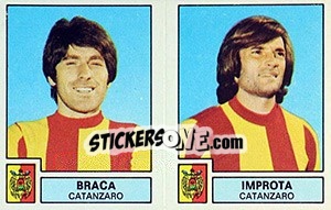 Sticker Braca / Improta - Calciatori 1975-1976 - Panini