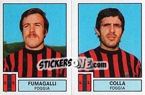Sticker Fumagalli / Colla - Calciatori 1975-1976 n. 422 - Panini