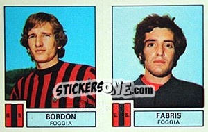 Sticker Bordon / Fabria - Calciatori 1975-1976 n. 426 - Panini
