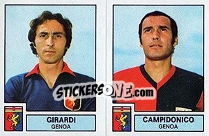 Sticker Girardi / Campidonico - Calciatori 1975-1976 n. 429 - Panini