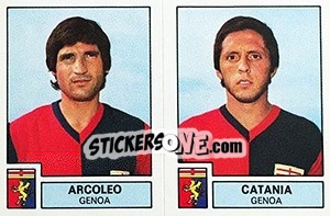 Figurina Arcola / Catania - Calciatori 1975-1976 - Panini