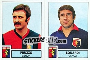 Sticker Pruzzo / Lona - Calciatori 1975-1976 n. 434 - Panini