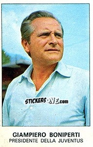 Sticker Giampiero Boniperti - Calciatori 1975-1976 n. 435 - Panini