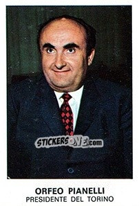Sticker Orfeo Pianelli - Calciatori 1975-1976 n. 437 - Panini