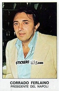Figurina Corrado Ferlaino - Calciatori 1975-1976 - Panini