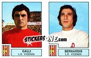 Cromo Galli / Bernardis - Calciatori 1975-1976 - Panini