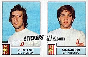 Cromo Priestanti / Marangon - Calciatori 1975-1976 - Panini