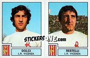 Cromo Dolci / Restelli - Calciatori 1975-1976 - Panini