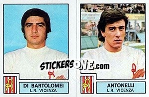 Figurina Di Bartolomei / Antonelli - Calciatori 1975-1976 - Panini