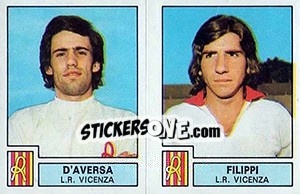 Sticker D'Aversa / Filippi - Calciatori 1975-1976 n. 449 - Panini