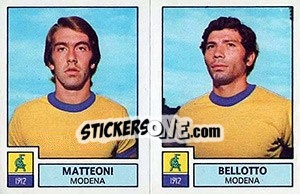 Sticker Matteori / Bellotto - Calciatori 1975-1976 n. 455 - Panini