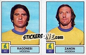 Sticker Ragonesi / Zanon - Calciatori 1975-1976 - Panini