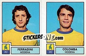 Sticker Ferradini / Colomba - Calciatori 1975-1976 - Panini