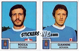 Sticker Rocca / Giannini - Calciatori 1975-1976 n. 472 - Panini