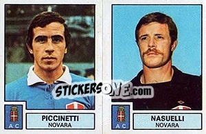 Cromo Piccinetti / Nasiuelli - Calciatori 1975-1976 - Panini