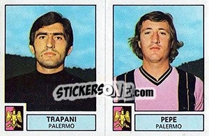 Sticker Trapani / Pepe - Calciatori 1975-1976 - Panini