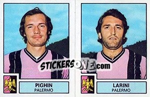 Figurina Pighini / Larini - Calciatori 1975-1976 - Panini