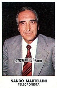 Sticker Nando Martellini - Calciatori 1975-1976 - Panini