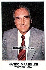 Sticker Nando Martellini - Calciatori 1975-1976 n. 483 - Panini