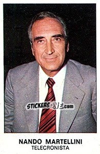 Figurina Nando Martellini - Calciatori 1975-1976 - Panini