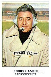 Sticker Enrico Ameri - Calciatori 1975-1976 n. 485 - Panini