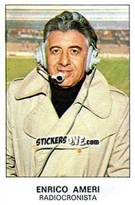 Sticker Enrico Ameri - Calciatori 1975-1976 - Panini