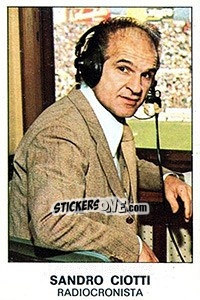 Sticker Sandro Ciotti - Calciatori 1975-1976 n. 486 - Panini