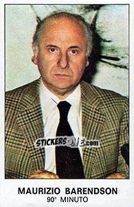 Sticker Mauirzio Barendson - Calciatori 1975-1976 - Panini