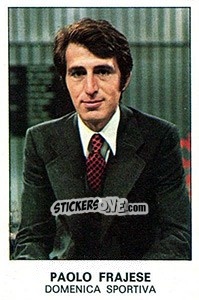 Sticker Paolo Frajese - Calciatori 1975-1976 n. 489 - Panini