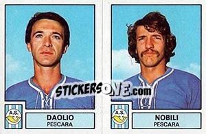 Sticker Daolio / Nobili - Calciatori 1975-1976 n. 496 - Panini